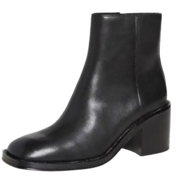 NWOB Loeffler Randall Black Blakely Leather Ankle Boots - Sz 8